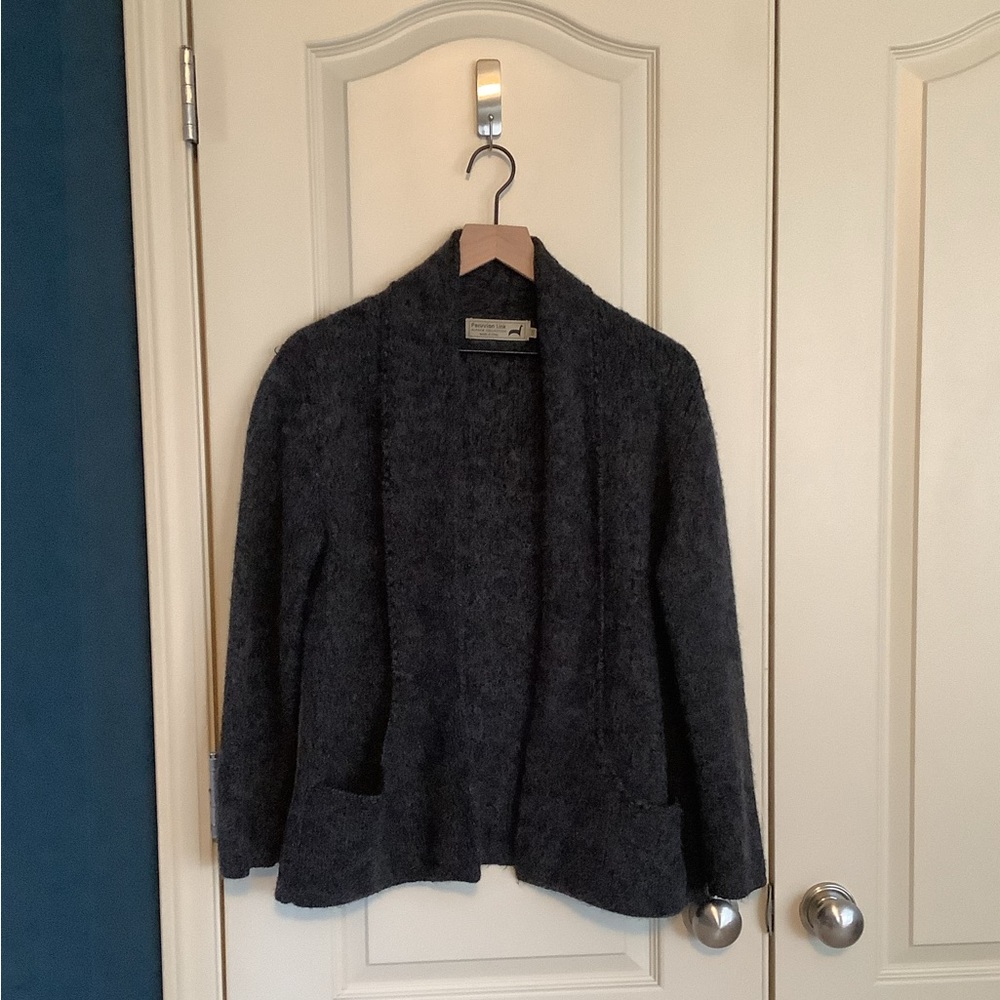 Peruvian Link Fireside Alpaca Sweater One Size Gray